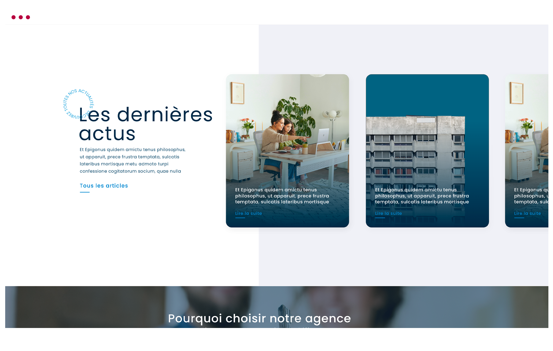 Webdesign agence immobilière