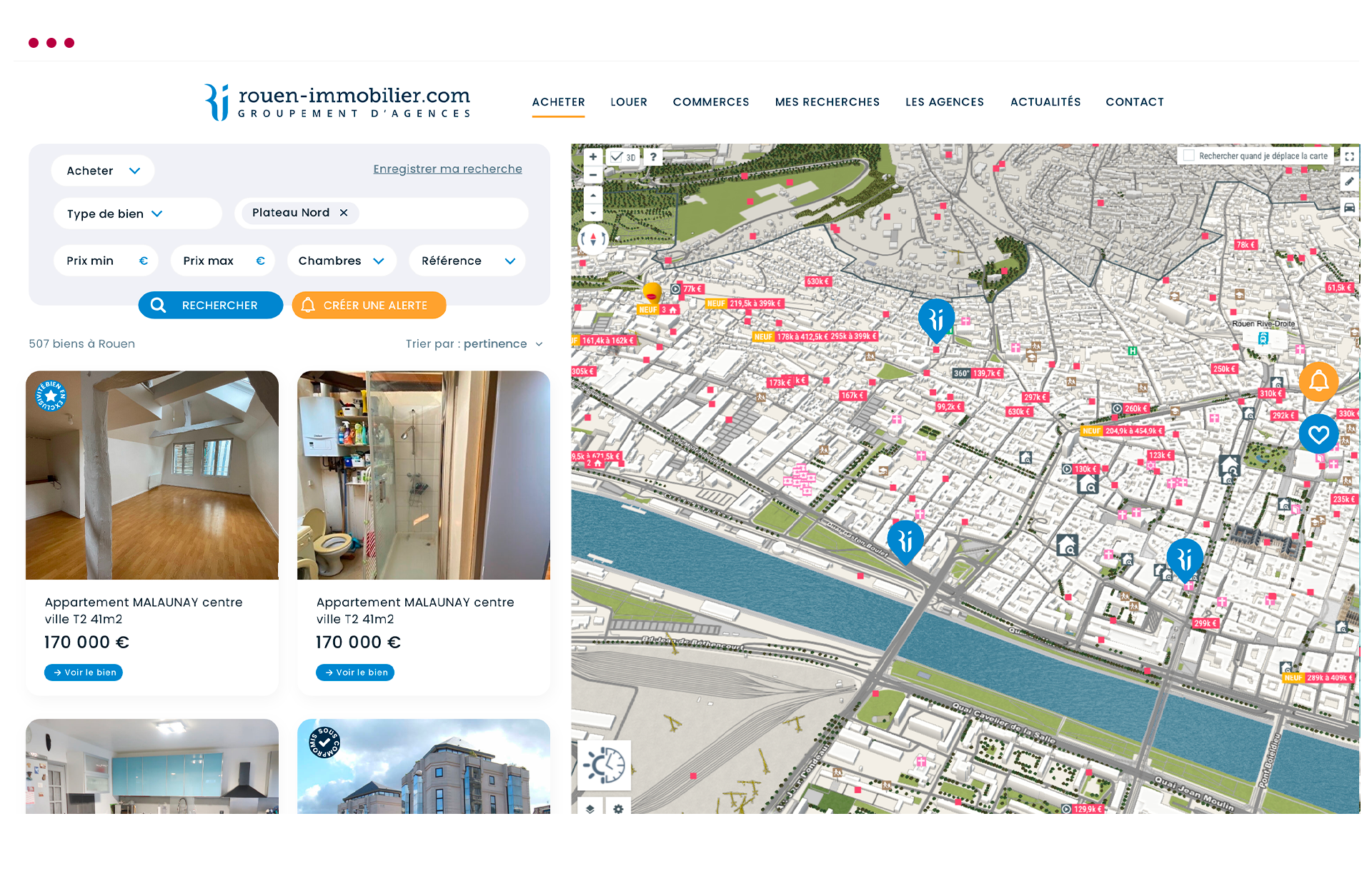 Webdesign agence immobilière